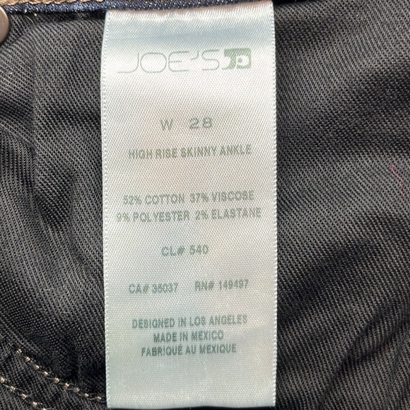 Joes Jeans High Rise Skinny Ankle Size 28 - Picture 9 of 16